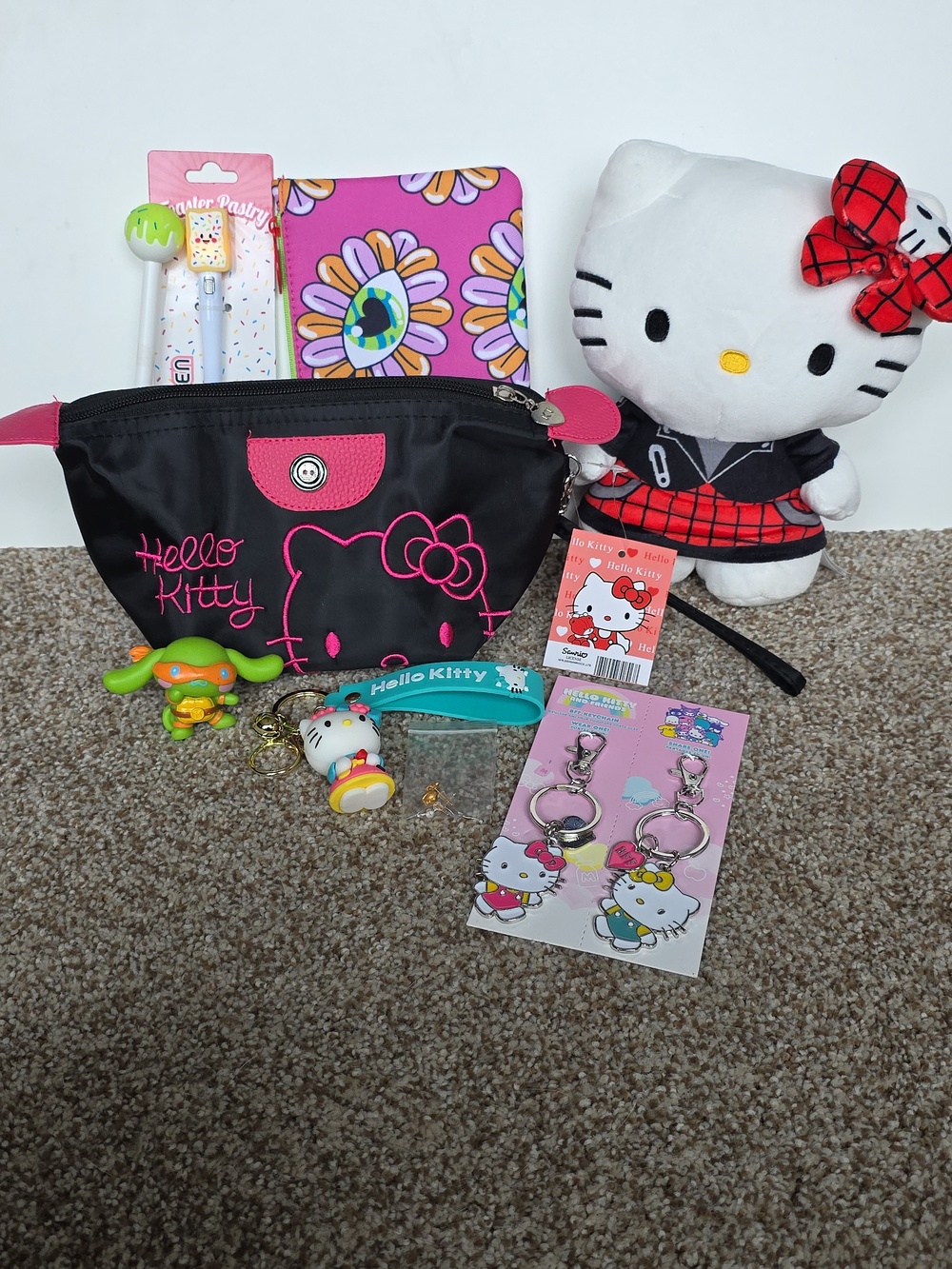 Hello Kitty Bundle And  Accessories - Keychains Wristlet, Plush, Bags, And More!